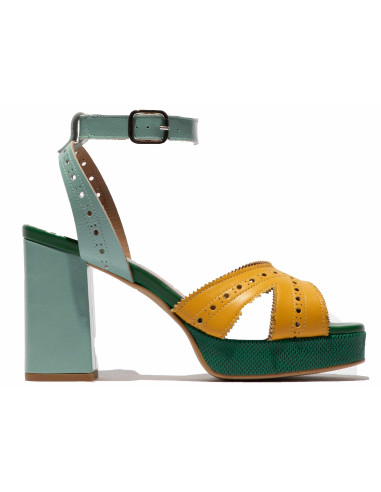 Eban yellow-white-spearmint-green